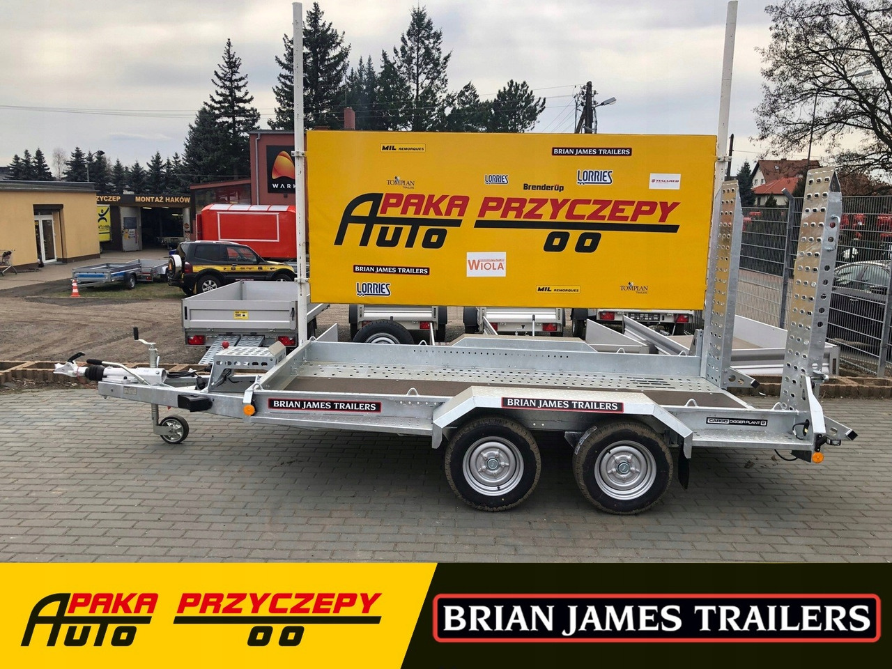 PRZYCZEPA LAWETA KOPARKI MINIKOPARKI 3500KG 370CM / EXCAVATOR MINI EXCAVATOR TRANSPORTER TRAILER 3500KG 370CM - Причіп для перевезення спецтехніки: фото 2 PRZYCZEPA LAWETA KOPARKI MINIKOPARKI 3500KG 370CM / EXCAVATOR MINI EXCAVATOR TRANSPORTER TRAILER 3500KG 370CM - Причіп для перевезення спецтехніки: фото 2