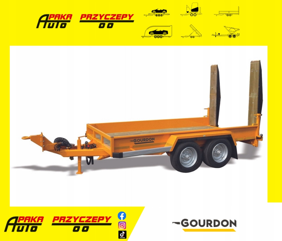 PRZYCZEPA PODKOPARKOWA MARKI GOURDON, DMC 6000 KG, 6T / GOURDON EXCAVATOR TRAILER, DMC 6000 KG, 6T - Причіп для перевезення спецтехніки: фото 1 PRZYCZEPA PODKOPARKOWA MARKI GOURDON, DMC 6000 KG, 6T / GOURDON EXCAVATOR TRAILER, DMC 6000 KG, 6T - Причіп для перевезення спецтехніки: фото 1