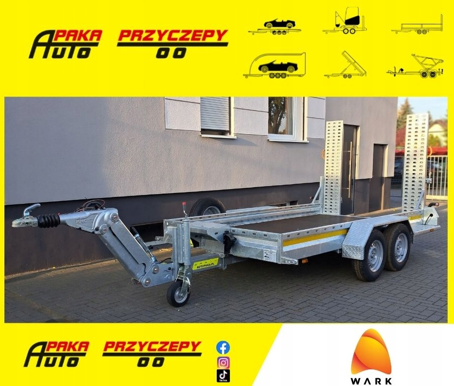 PRZYCZEPA WARK KHD DO MINIKOPARKI KOPARKI REGULOWANY DYSZEL DMC 3500 / WARK KHD TRAILER FOR MINI EXCAVATOR WITH ADJUSTABLE DRAWBAR DMC 3500 - Причіп для перевезення спецтехніки: фото 1 PRZYCZEPA WARK KHD DO MINIKOPARKI KOPARKI REGULOWANY DYSZEL DMC 3500 / WARK KHD TRAILER FOR MINI EXCAVATOR WITH ADJUSTABLE DRAWBAR DMC 3500 - Причіп для перевезення спецтехніки: фото 1
