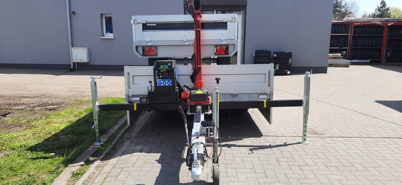 PRZYCZEPA Z DŹWIGIEM ŻURAW DŹWIG HDS MAXILIFT 110 / TRAILER WITH CRANE HDS MAXILIFT 110 - Бортовий причіп/ Платформа: фото 2 PRZYCZEPA Z DŹWIGIEM ŻURAW DŹWIG HDS MAXILIFT 110 / TRAILER WITH CRANE HDS MAXILIFT 110 - Бортовий причіп/ Платформа: фото 2