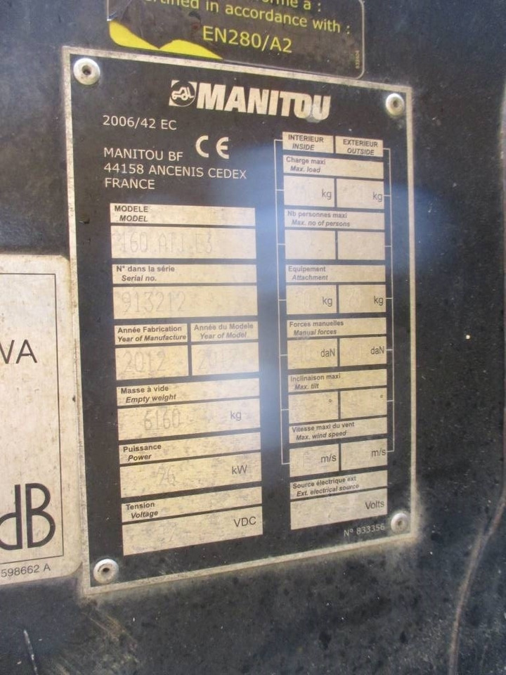 Колінчастий підйомник Manitou 160 ATJ: фото 15