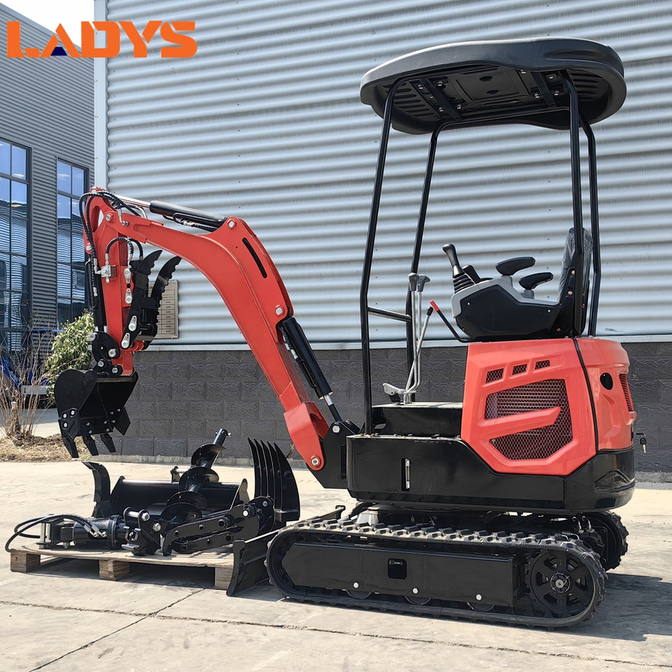 LADYS Mini Excavator Digger Miniexcavadora EPA Kubota Engine Chinese LADYS DY18 Mini Excavator For Sale With Mini Excavator Attachment Set - Міні-екскаватор: фото 1 LADYS Mini Excavator Digger Miniexcavadora EPA Kubota Engine Chinese LADYS DY18 Mini Excavator For Sale With Mini Excavator Attachment Set - Міні-екскаватор: фото 1