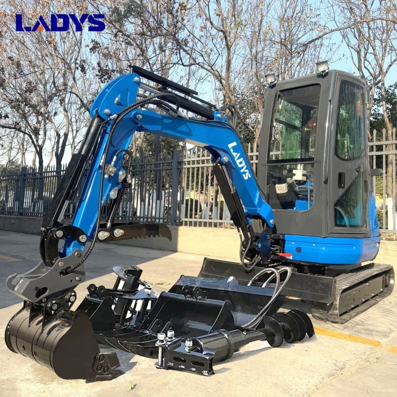 LADYS DY25U Mini Excavator Digger Miniexcavadora EPA Kubota Engine Mini Excavator For Sale With Mini Excavator Attachment Set - Гусеничний екскаватор: фото 1 LADYS DY25U Mini Excavator Digger Miniexcavadora EPA Kubota Engine Mini Excavator For Sale With Mini Excavator Attachment Set - Гусеничний екскаватор: фото 1