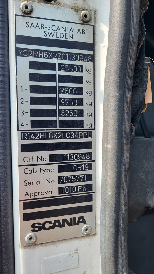 Тягач SCANIA R 142 H 6X2 SU KRANU: фото 23 Тягач SCANIA R 142 H 6X2 SU KRANU: фото 23