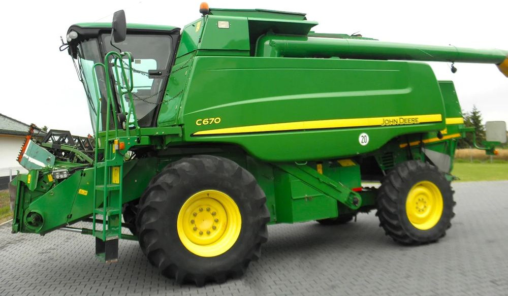 John Deere C 670 2008 Rok, heder 7,6m, 1900 mtg, Nie Malowany, Stan Idealny - Зернозбиральний комбайн: фото 3 John Deere C 670 2008 Rok, heder 7,6m, 1900 mtg, Nie Malowany, Stan Idealny - Зернозбиральний комбайн: фото 3