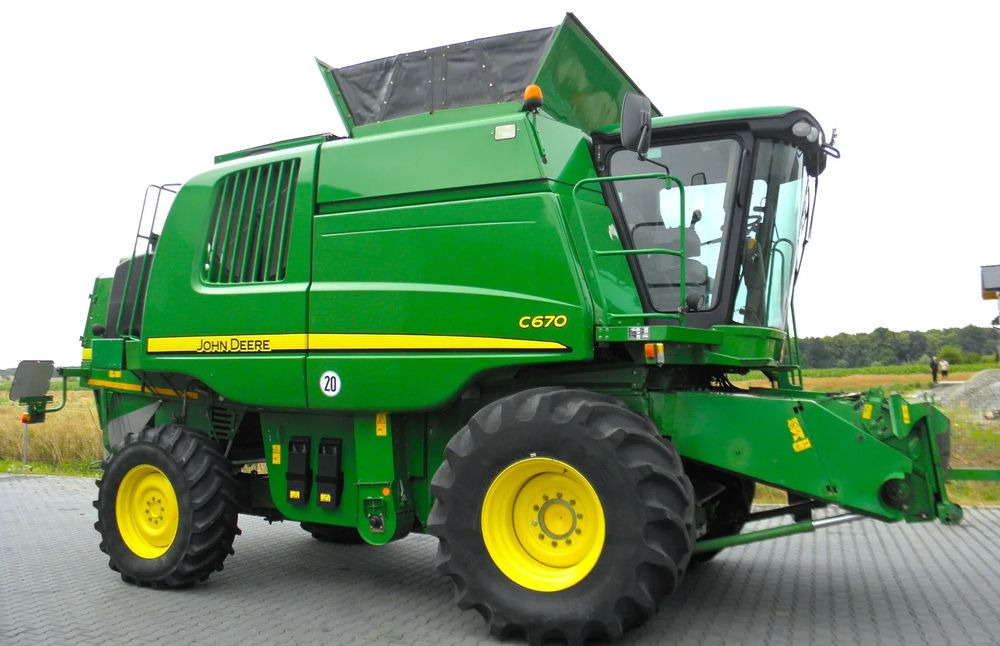 John Deere C 670 2008 Rok, heder 7,6m, 1900 mtg, Nie Malowany, Stan Idealny - Зернозбиральний комбайн: фото 2 John Deere C 670 2008 Rok, heder 7,6m, 1900 mtg, Nie Malowany, Stan Idealny - Зернозбиральний комбайн: фото 2