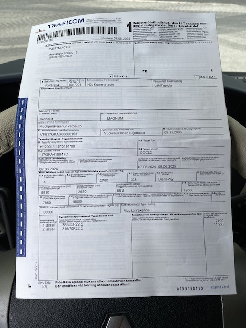 Тягач Renault Magnum 460 Dxi iShift: фото 29