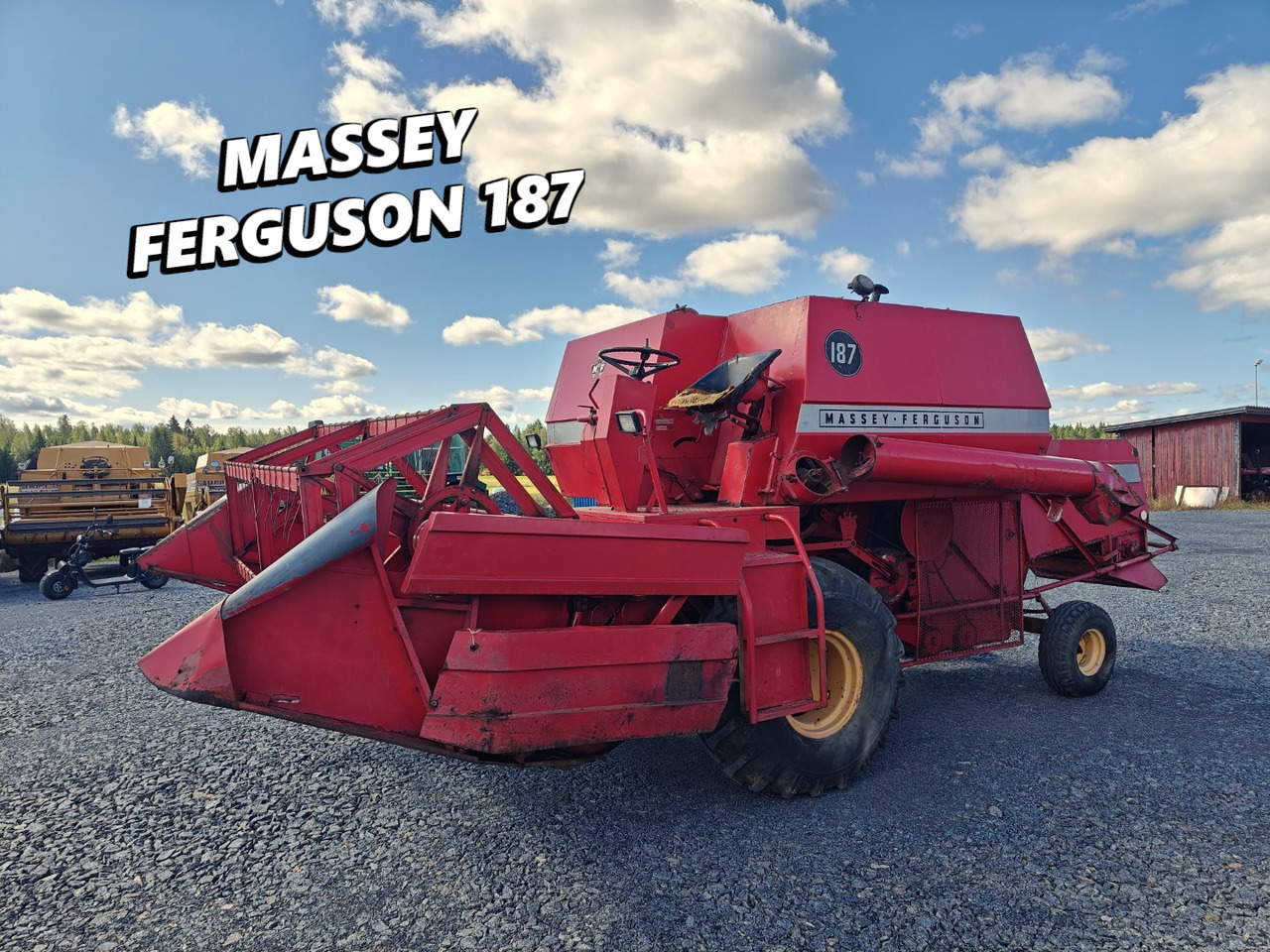 Massey Ferguson 187 Katso video! - Зернозбиральний комбайн: фото 1 Massey Ferguson 187 Katso video! - Зернозбиральний комбайн: фото 1