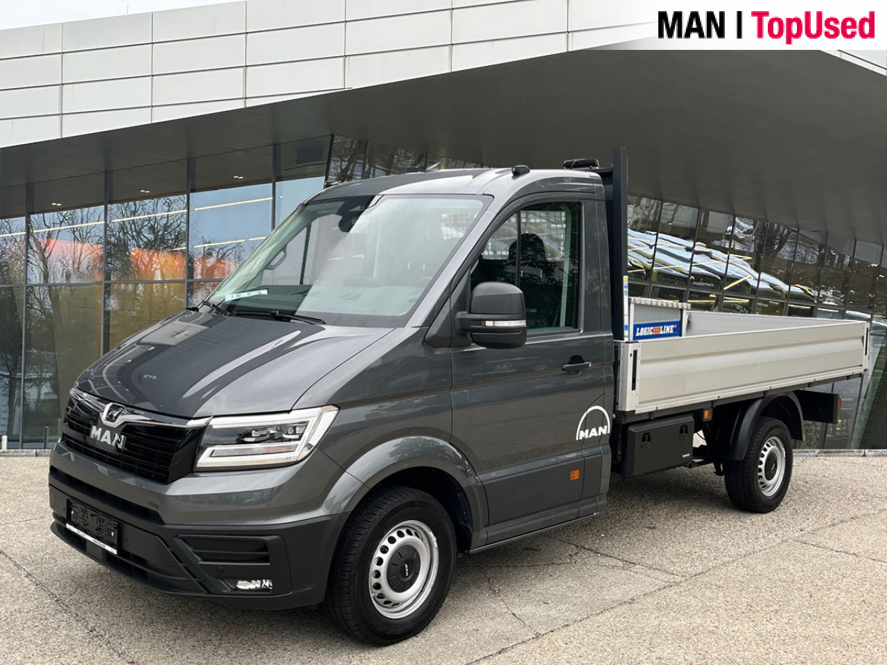 MAN TGE 3.140 4X2F SB, Automatic, Flat bed Klima ZV - Легка бортова вантажівка: фото 1 MAN TGE 3.140 4X2F SB, Automatic, Flat bed Klima ZV - Легка бортова вантажівка: фото 1