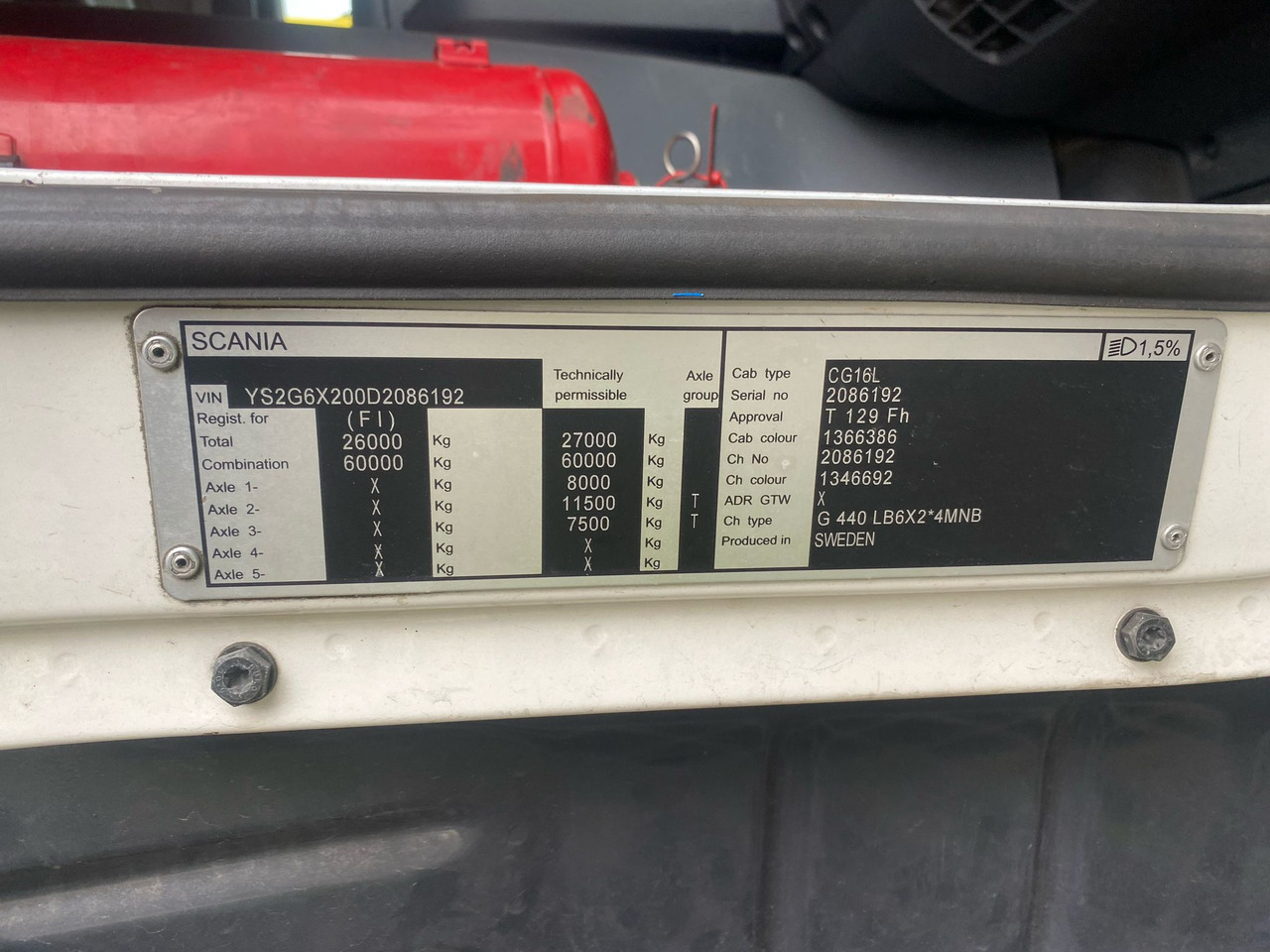 Вантажівка шасі SCANIA G440: фото 17