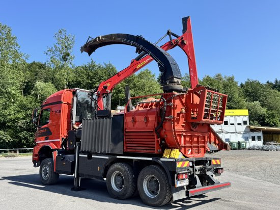 Mercedes-Benz ACTROS 6x4 DONAR 5810K ? Hack-LKW / Mobilhacker | TCS Umwelttechnik - Дробарка для лісництва, Вантажівка: фото 3 Mercedes-Benz ACTROS 6x4 DONAR 5810K ? Hack-LKW / Mobilhacker | TCS Umwelttechnik - Дробарка для лісництва, Вантажівка: фото 3