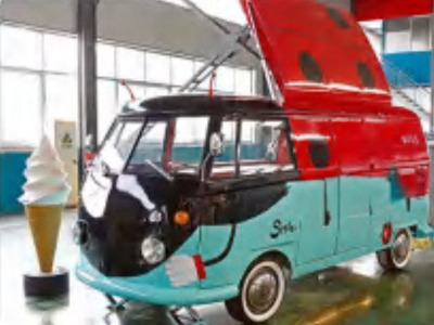 Новий Торговий причіп Deli Star Trailer Retro Minivan Fliptop 4300 Electric  - EU standards: фото 8