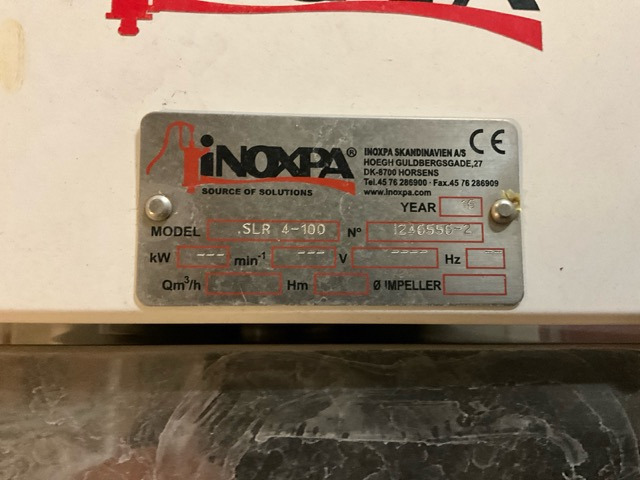 INOXPA SLR 4-100 - Будівельна техніка: фото 5 INOXPA SLR 4-100 - Будівельна техніка: фото 5