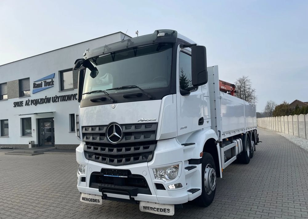 Mercedes-Benz Arocs 2545, HDS ATLAS 186.3 - PILOT - Бортова вантажівка/ Платформа, Вантажівка з маніпулятором: фото 1 Mercedes-Benz Arocs 2545, HDS ATLAS 186.3 - PILOT - Бортова вантажівка/ Платформа, Вантажівка з маніпулятором: фото 1