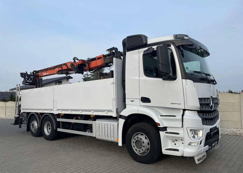 Mercedes-Benz Arocs 2545, HDS ATLAS 186.3 - PILOT - Вантажівка з маніпулятором, Бортова вантажівка/ Платформа: фото 4 Mercedes-Benz Arocs 2545, HDS ATLAS 186.3 - PILOT - Вантажівка з маніпулятором, Бортова вантажівка/ Платформа: фото 4