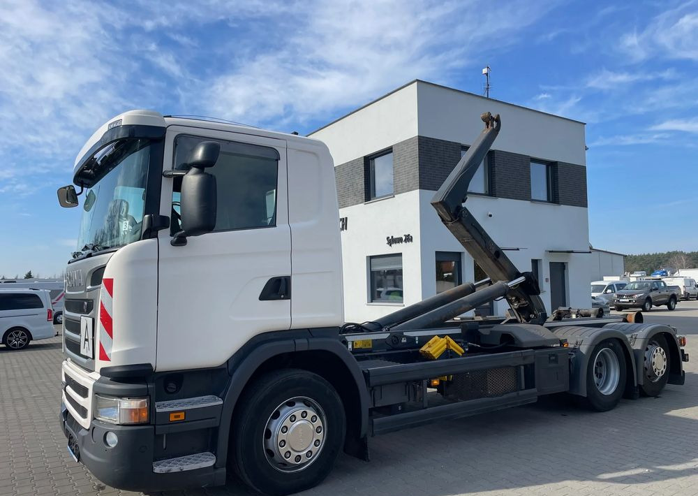Scania R410 Hakowiec MEILLER RK20 65 - Гаковий мультиліфт вантажівка: фото 1 Scania R410 Hakowiec MEILLER RK20 65 - Гаковий мультиліфт вантажівка: фото 1