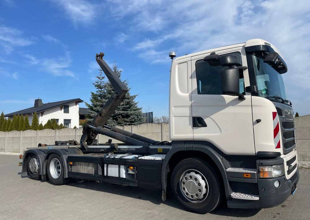 Scania R410 Hakowiec MEILLER RK20 65 - Гаковий мультиліфт вантажівка: фото 4 Scania R410 Hakowiec MEILLER RK20 65 - Гаковий мультиліфт вантажівка: фото 4