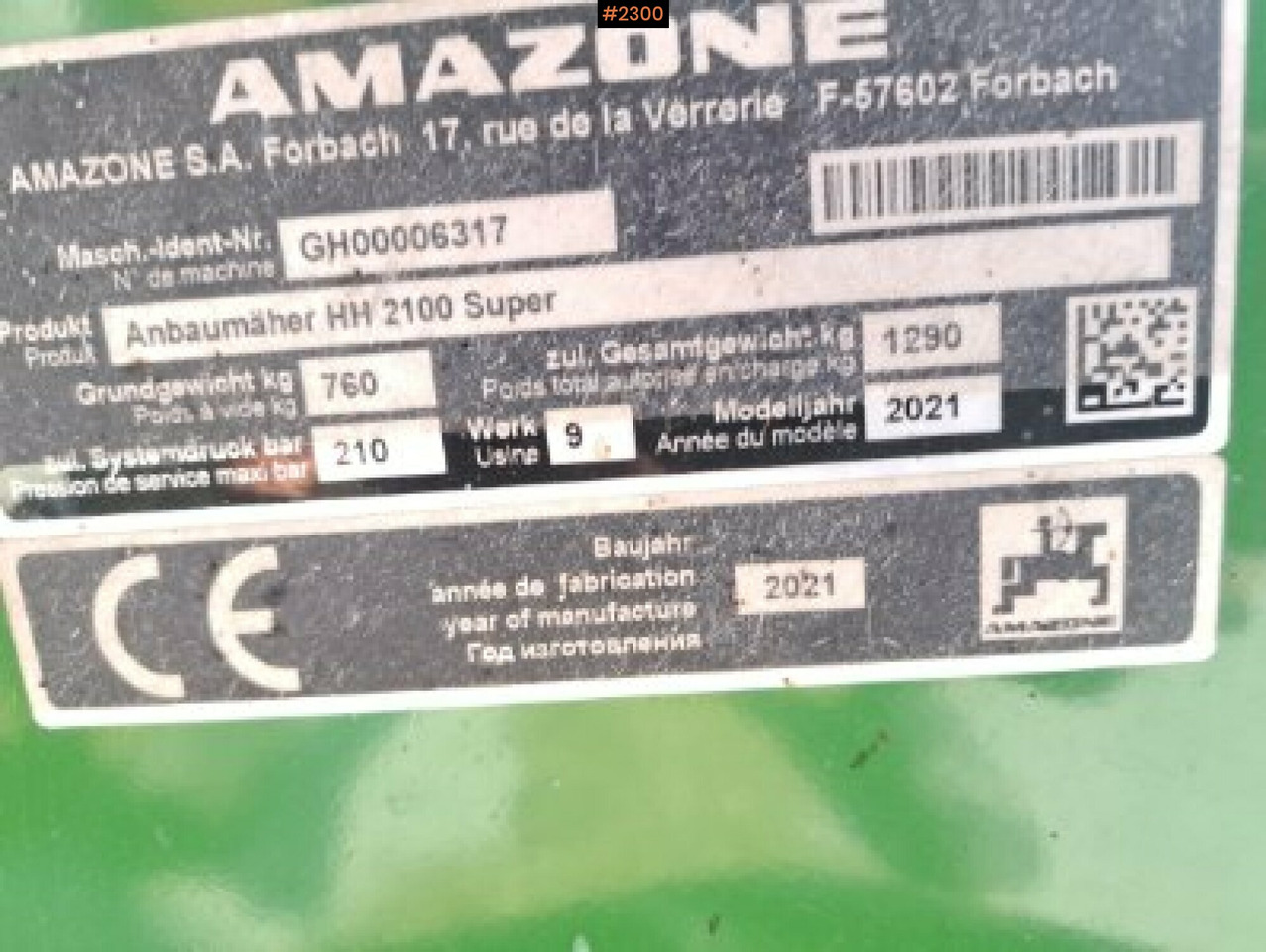 Horsemanure Collector Amazone Horsehopper Smartcut 2100 - Техніка для обробки ґрунту: фото 5 Horsemanure Collector Amazone Horsehopper Smartcut 2100 - Техніка для обробки ґрунту: фото 5