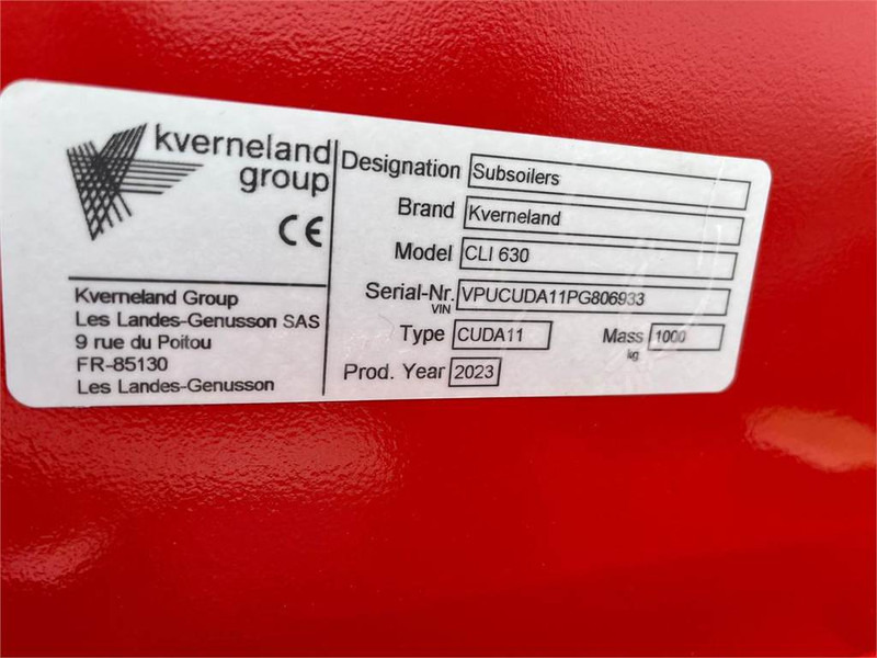 Kverneland CLI 630 - Глибокорозпушувач: фото 5 Kverneland CLI 630 - Глибокорозпушувач: фото 5