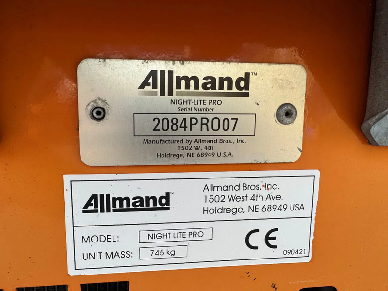 Освітлювальна вежа Doosan Allmand Night-Light Pro mobiele lichtmast LED: фото 15