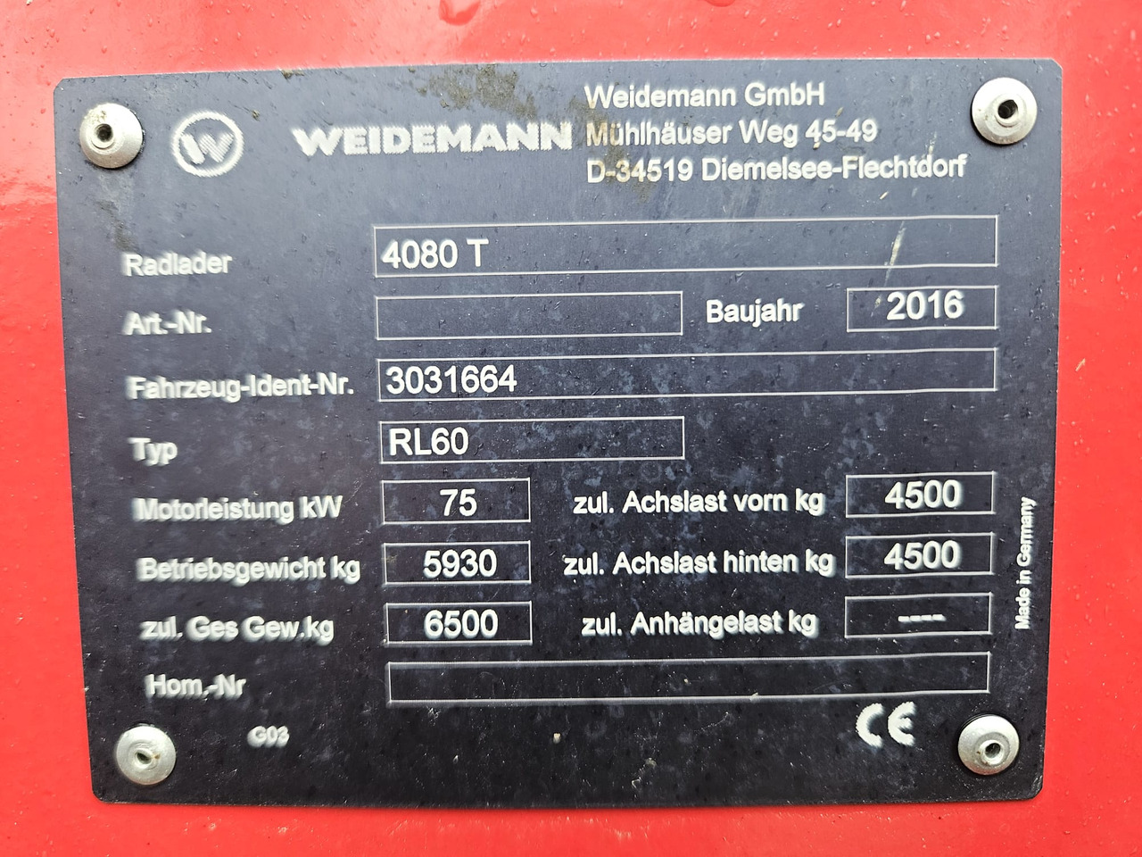 2016 Weidemann 4080T, 3313 hours - Телескопічний фронтальний навантажувач: фото 5 2016 Weidemann 4080T, 3313 hours - Телескопічний фронтальний навантажувач: фото 5