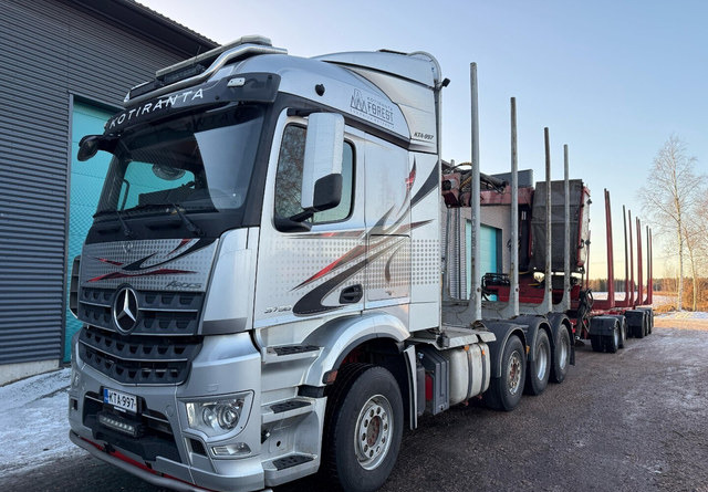 Mercedes-BenzArocs 8x4 - Лісовоз, Вантажівка з маніпулятором: фото 1 Mercedes-BenzArocs 8x4 - Лісовоз, Вантажівка з маніпулятором: фото 1