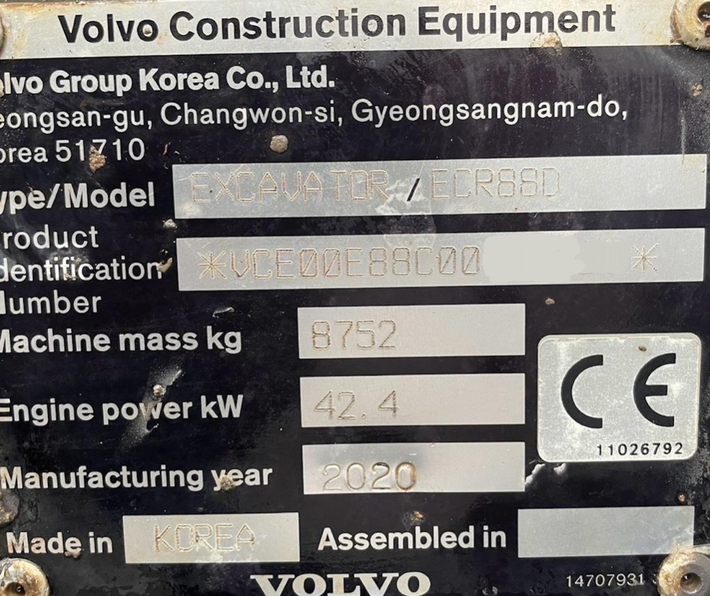 Volvo ECR 88 D Pro  в лізинг Volvo ECR 88 D Pro: фото 12