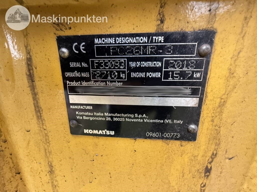 Міні-екскаватор Komatsu PC 26 MR-3: фото 11 Міні-екскаватор Komatsu PC 26 MR-3: фото 11