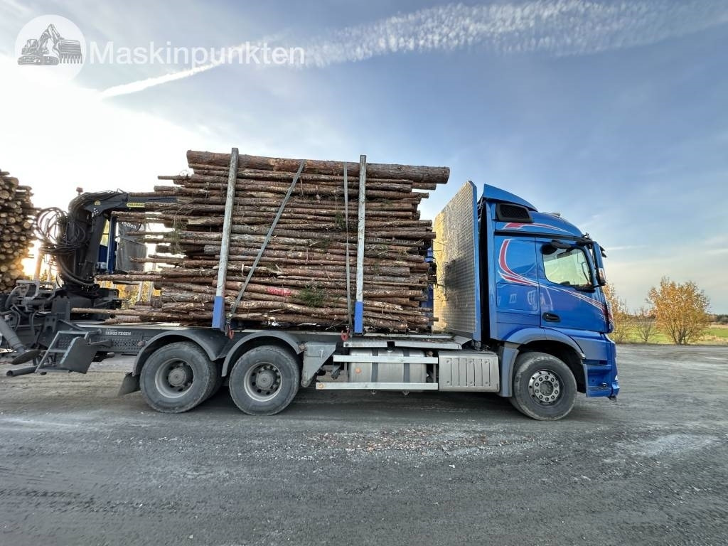 Mercedes-Benz Arocs 2858 timmerbil med kran - Лісовоз: фото 4 Mercedes-Benz Arocs 2858 timmerbil med kran - Лісовоз: фото 4