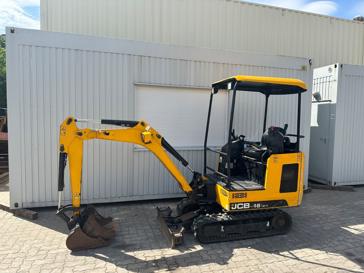JCB 16C-1 /2020 BJ/1.283 BH/verbr. Laufwerk/2xLöffel - Міні-екскаватор: фото 1 JCB 16C-1 /2020 BJ/1.283 BH/verbr. Laufwerk/2xLöffel - Міні-екскаватор: фото 1