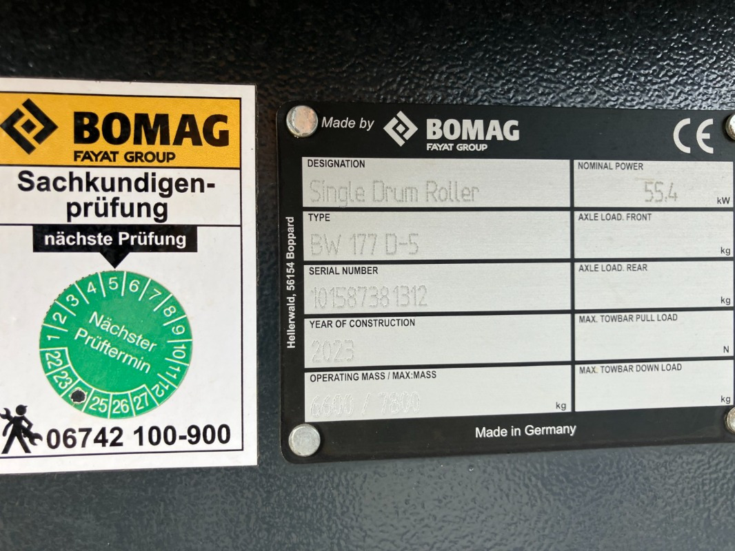 BOMAG DE BW 177 D-5 Stage V/Tier 4f - Каток: фото 2 BOMAG DE BW 177 D-5 Stage V/Tier 4f - Каток: фото 2
