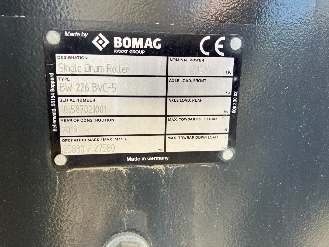 BOMAG DE BW 226 BVC-5 Stage V/Tier 4f - Каток: фото 4 BOMAG DE BW 226 BVC-5 Stage V/Tier 4f - Каток: фото 4