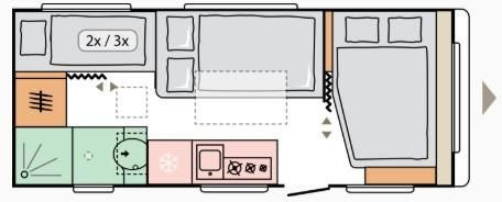 Adria Altea 60Y 552 PK*Fußboden-Temp*Eingangstür Fenst - Причіп дача: фото 5 Adria Altea 60Y 552 PK*Fußboden-Temp*Eingangstür Fenst - Причіп дача: фото 5