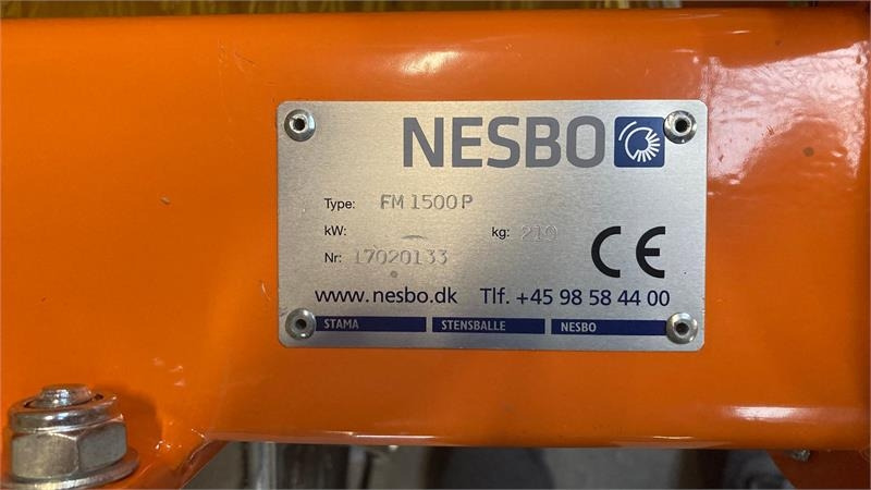 Nesbo FM 1500 P 1000H PTO - A-ramme kat. 1SS - Щітка дорожня: фото 4 Nesbo FM 1500 P 1000H PTO - A-ramme kat. 1SS - Щітка дорожня: фото 4