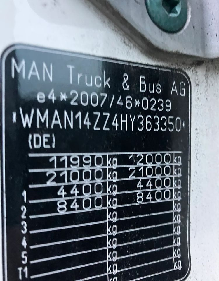 MAN MAN TGM 12.250 sypialka euro6 Rama do zabudowy - Вантажівка шасі: фото 3 MAN MAN TGM 12.250 sypialka euro6 Rama do zabudowy - Вантажівка шасі: фото 3