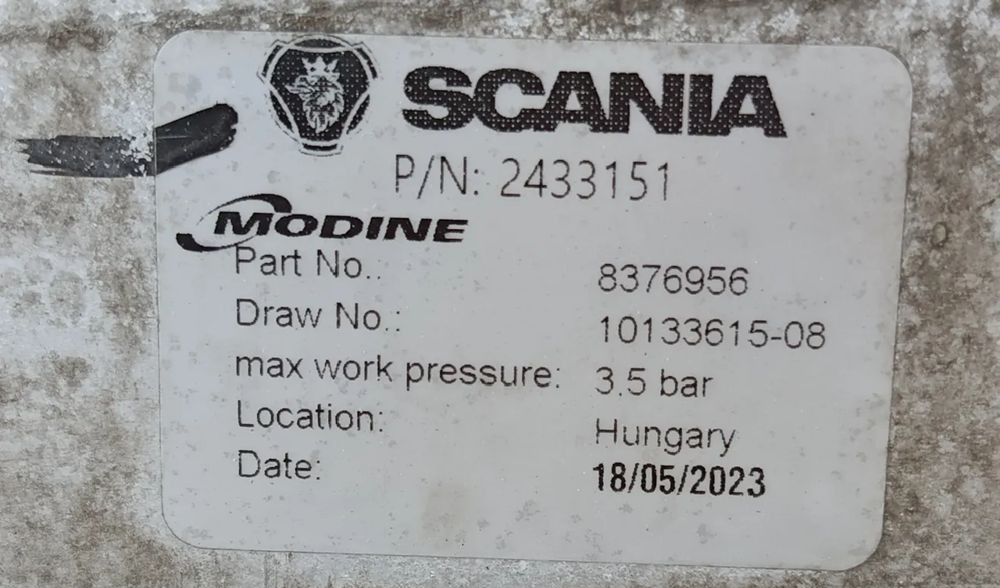 Scania S CHŁODNICA POWIETRZA INTERCOOLER 2433151 - Інтеркулер в категорії Вантажівки: фото 3 Scania S CHŁODNICA POWIETRZA INTERCOOLER 2433151 - Інтеркулер в категорії Вантажівки: фото 3