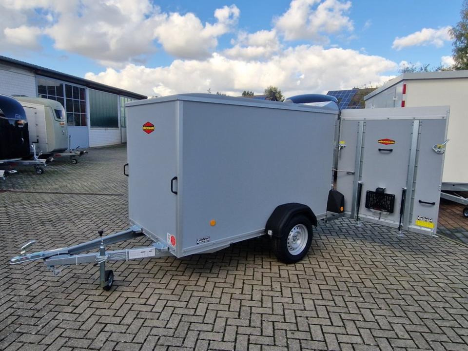 Böckmann,Kofferanhänger KT2513 F Tür-Rampe,750kg - Закритий кузов причіп: фото 1 Böckmann,Kofferanhänger KT2513 F Tür-Rampe,750kg - Закритий кузов причіп: фото 1