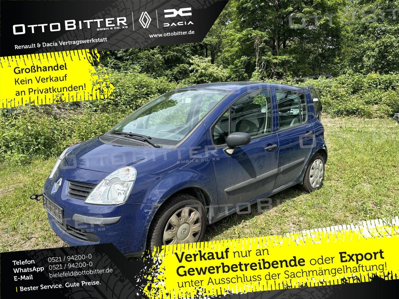 Renault Modus 1.2 Avantage +MOTOR OHNE FUNKTION+ - Седан: фото 1 Renault Modus 1.2 Avantage +MOTOR OHNE FUNKTION+ - Седан: фото 1