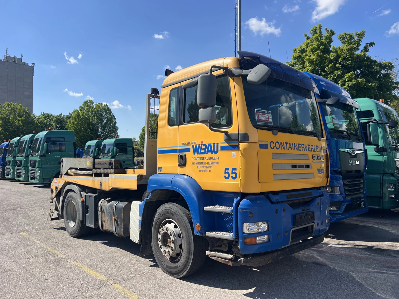 Man Tga 18.320, Контейноровоз, Нов внос - Скіповий навантажувач вантажівка: фото 1 Man Tga 18.320, Контейноровоз, Нов внос - Скіповий навантажувач вантажівка: фото 1