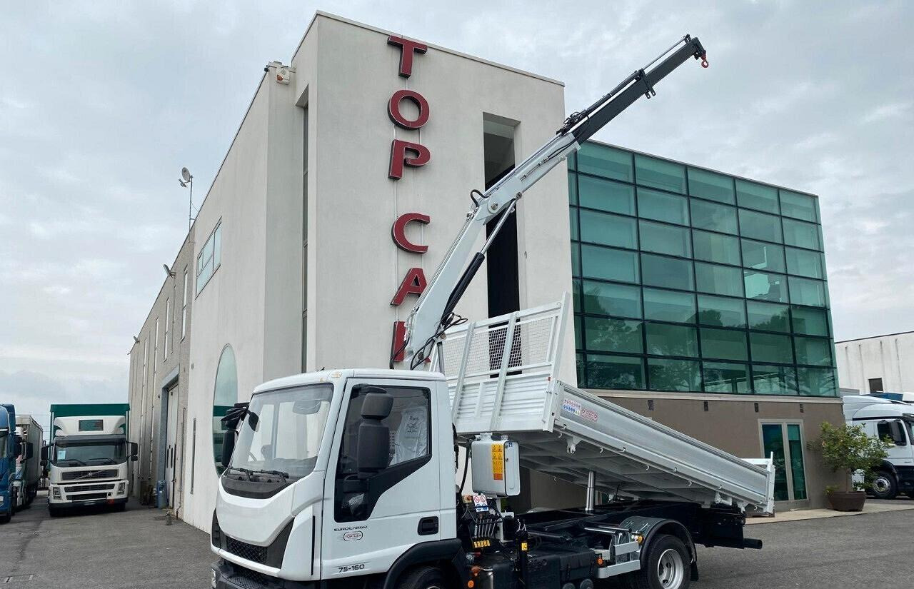 IVECO EUROCARGO 75E16 2019 RIBALTABILE E GRU - Самоскид вантажівка, Вантажівка з маніпулятором: фото 2 IVECO EUROCARGO 75E16 2019 RIBALTABILE E GRU - Самоскид вантажівка, Вантажівка з маніпулятором: фото 2