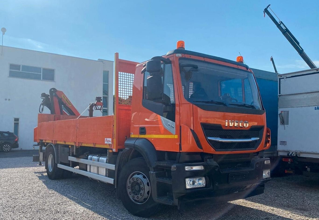 IVECO STRALIS 310 2018 CASSONE FISSO E GRU PALFING - Бортова вантажівка/ Платформа, Вантажівка з маніпулятором: фото 1 IVECO STRALIS 310 2018 CASSONE FISSO E GRU PALFING - Бортова вантажівка/ Платформа, Вантажівка з маніпулятором: фото 1