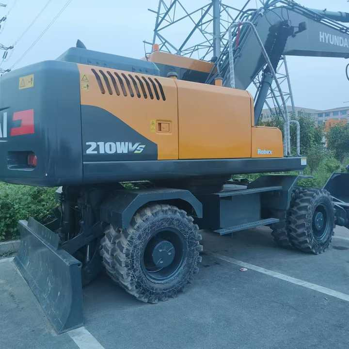 Екскаватор Used Hyundai 210w 20T Second Hand Korea Original Large Wheel Excavator Mining Construction Excavators Hot Sale 210w 220 225 30t: фото 1