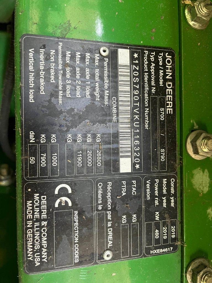 John Deere S790 i - Зернозбиральний комбайн: фото 4 John Deere S790 i - Зернозбиральний комбайн: фото 4