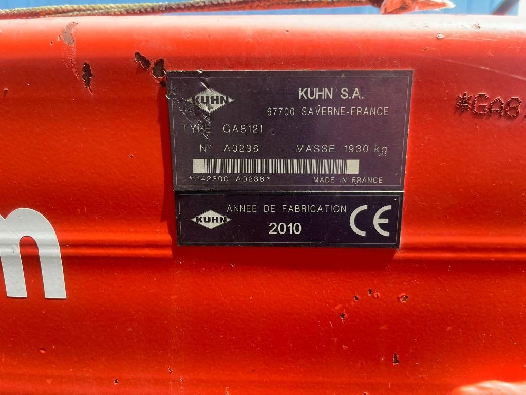 Kuhn GA 8121 - Сіноворушилка: фото 5 Kuhn GA 8121 - Сіноворушилка: фото 5