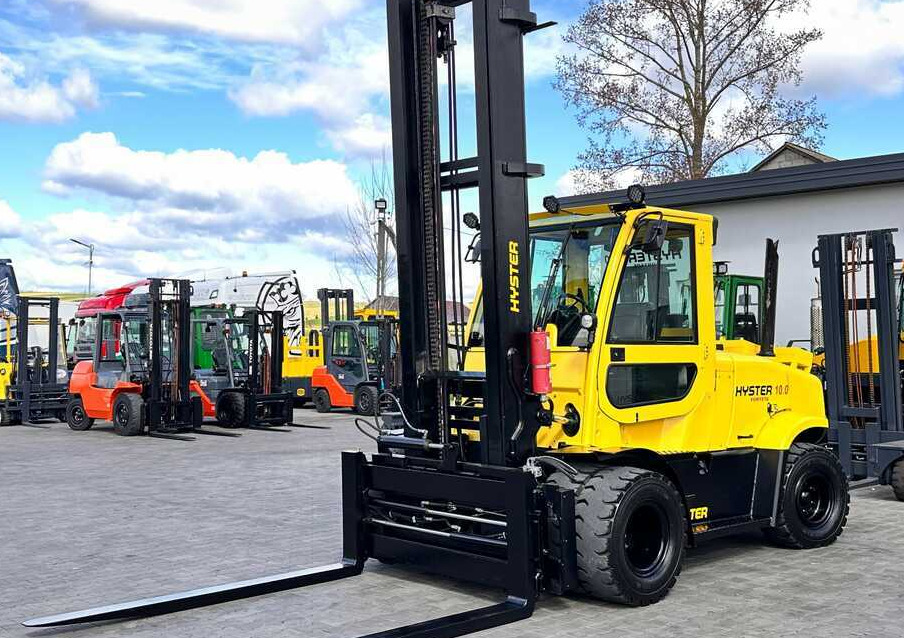 Hyster HYSTER H10.0 FT9 / FORKS 2200MM / POSITIONER / SIDE SHIFT / VALID UDT / 5500MM - Дизельний навантажувач: фото 3 Hyster HYSTER H10.0 FT9 / FORKS 2200MM / POSITIONER / SIDE SHIFT / VALID UDT / 5500MM - Дизельний навантажувач: фото 3