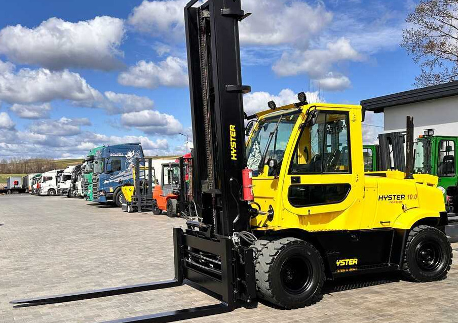 Hyster HYSTER H10.0 FT9 / FORKS 2200MM / POSITIONER / SIDE SHIFT / VALID UDT / 5500MM - Дизельний навантажувач: фото 1 Hyster HYSTER H10.0 FT9 / FORKS 2200MM / POSITIONER / SIDE SHIFT / VALID UDT / 5500MM - Дизельний навантажувач: фото 1