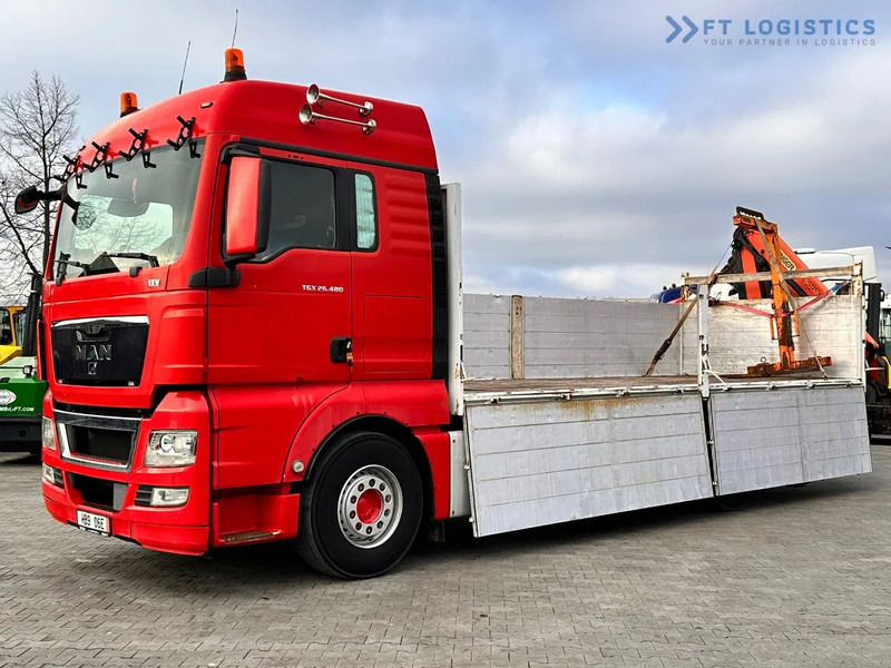 MAN TGX 26.480 Ciężarówka burtowa MAN TGX 26.480 6X2 / PALFINGER PK9002-EH B Crane / 80% Michelin Tire Dodać do ulubionych - Вантажівка з маніпулятором: фото 2 MAN TGX 26.480 Ciężarówka burtowa MAN TGX 26.480 6X2 / PALFINGER PK9002-EH B Crane / 80% Michelin Tire Dodać do ulubionych - Вантажівка з маніпулятором: фото 2
