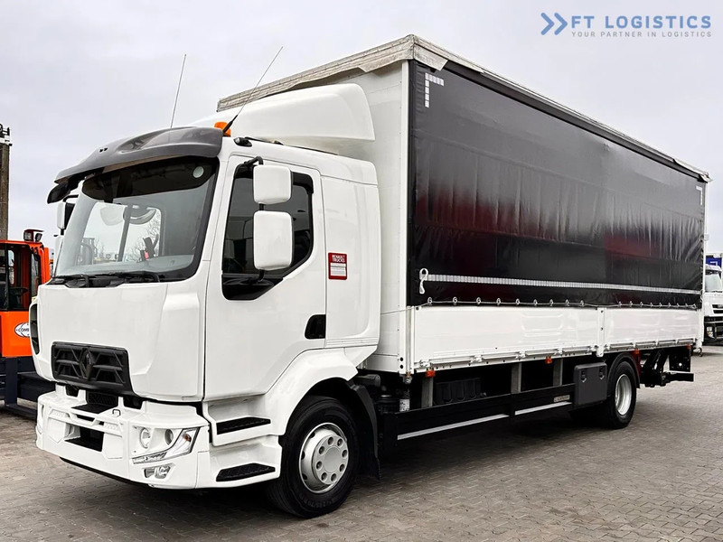 Тентована вантажівка Renault Midlum 250 Renault D 250 / AUTOMATIC / 4X2 / 18 PALLETS / TAIL LIFT / SIDE BOARDS / curtainsider truck: фото 1