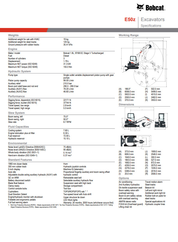 BOBCAT E50Z - Екскаватор: фото 4 BOBCAT E50Z - Екскаватор: фото 4