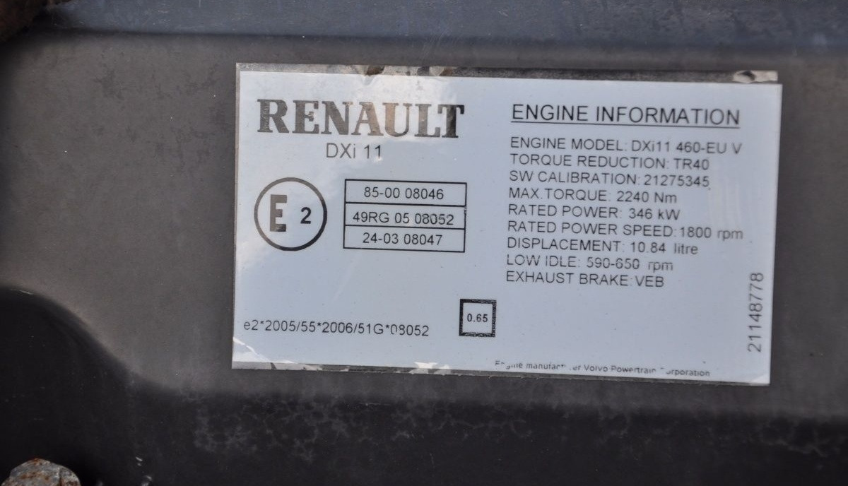 Renault DXi11 Renault PREMIUM DXI - Двигун в категорії Вантажівки: фото 3 Renault DXi11 Renault PREMIUM DXI - Двигун в категорії Вантажівки: фото 3